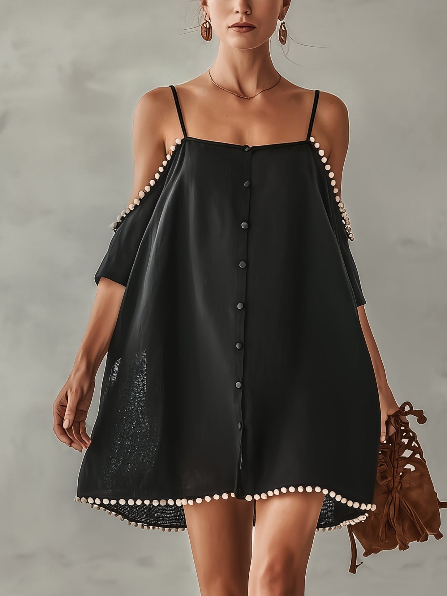 Black Off Shoulder Lace Mini Dress